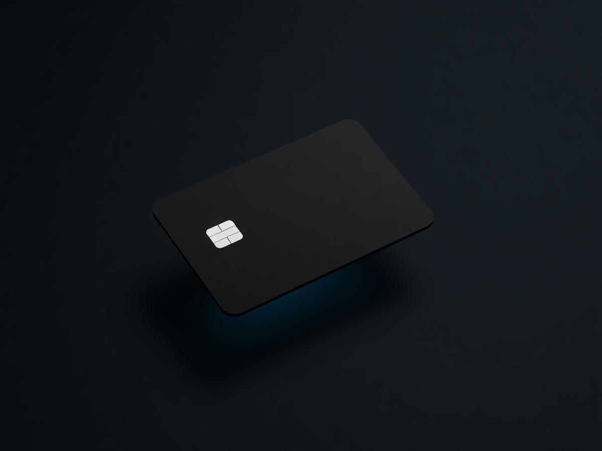 Cartão NFC preto premium